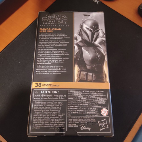Star Wars Black Series Mandalorian Night Owl new