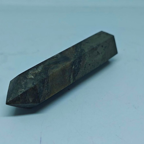 Natural Pyrite Tower on Black Schist 9cm like new