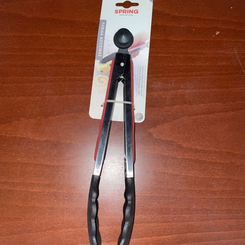 Spring kitchen tongs 27cm with non-slip tips
