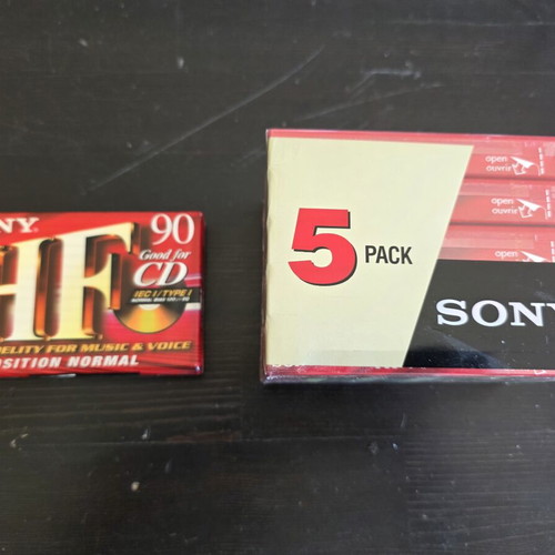 Sony HF 90 cassette tapes sealed pack of 6