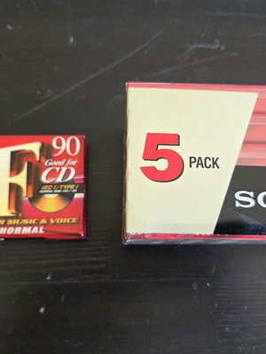 Sony HF 90 cassette tapes sealed pack of 6