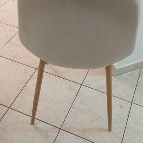 Chairs beige color set of 8 used