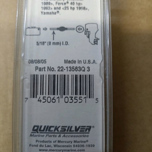 Quick silver fuel line connector new