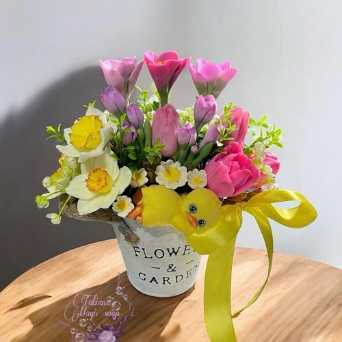 Bouquet new handmade from aromatic soaps