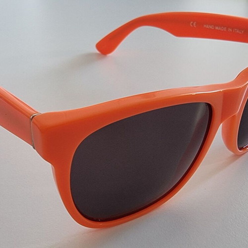 Retrosuperfuture Classic Orange sunglasses like new, handmade Italy