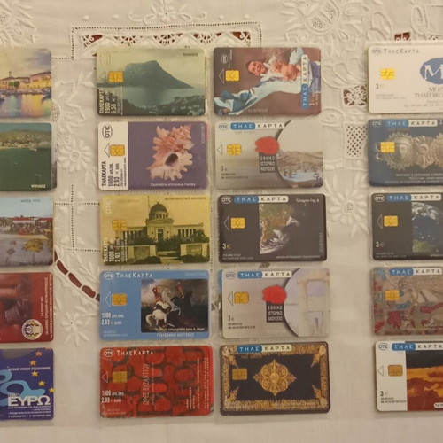 Pack of 120 different phone cards, 1994-2004