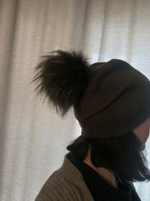 Hat new viscose and cashmere khaki color