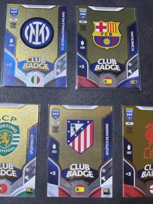365 FIFA Badge Club new, set of 5 cards