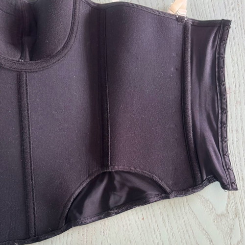 Velvet corset Milavitsa new, black, GB 34B / F 90B / Bel 75B