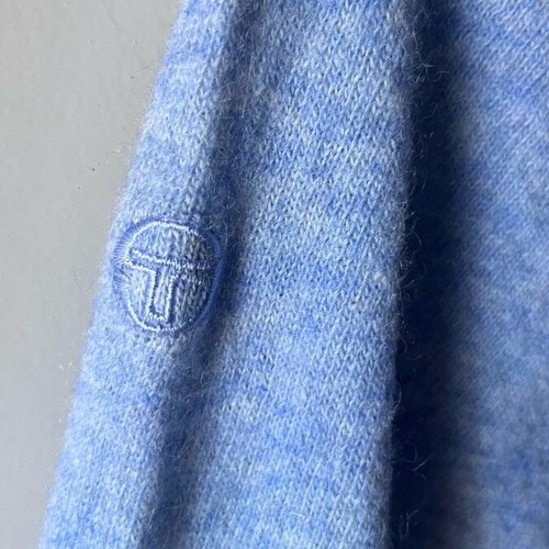 Sergio Tacchini wool sweater size M light blue like new