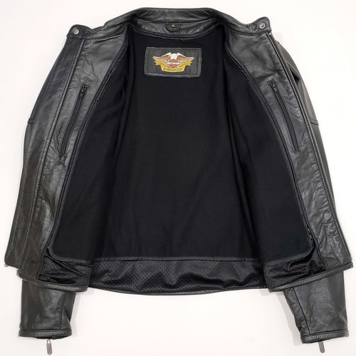 Harley Davidson men's original leather jacket XL-2XL like new, black