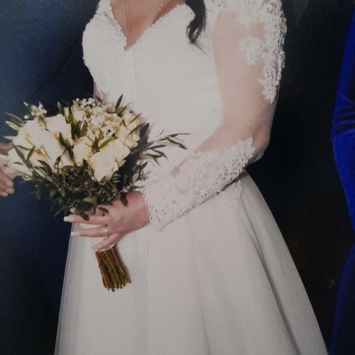 Cosmobella Milano wedding dress by Demetrios, size Medium
