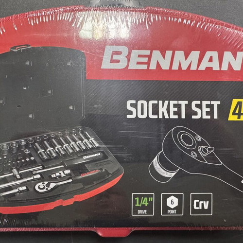 Benman socket set 48 pcs 1/4" drive, 6 point, CR-V steel