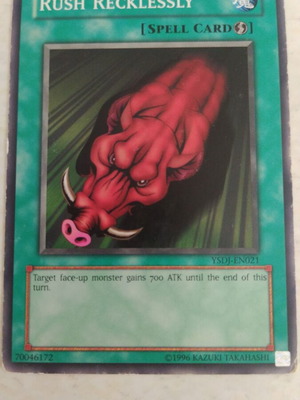 Rush Recklessly Yu-Gi-Oh! card like new