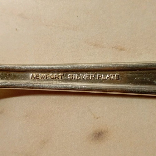 Silver-plated forks used, vintage from 1940