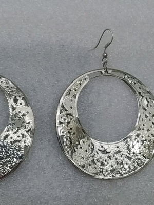Earrings for pierced ears silver new