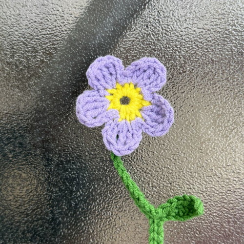 Handmade crochet flower bookmark new