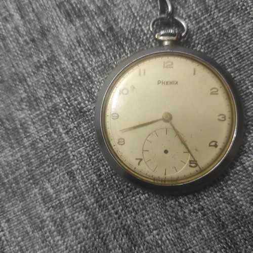 Phenix pocket vintage watch used with missing small seconds hand