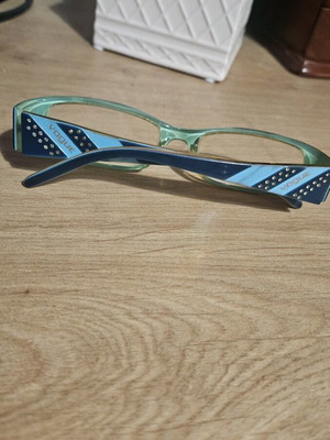 Vogue turquoise eyeglasses like new with rhinestones