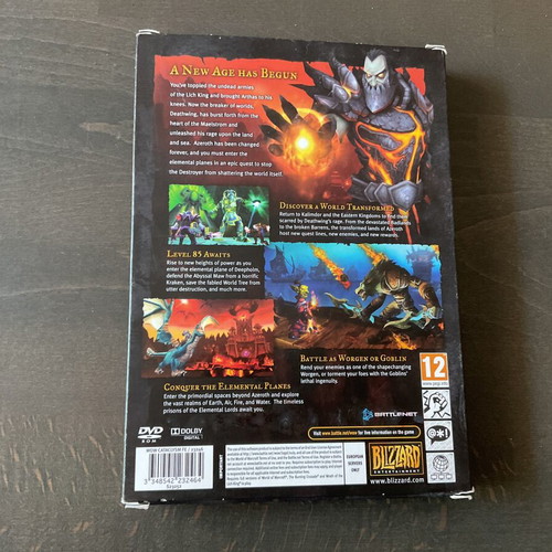 World of WarCraft Cataclysm PC game used, strategy
