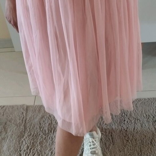 Bee me Vintage midi tulle skirt like new, pink, size S