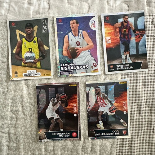 Panini Basket Euroleague 25-26 Cards new with bonus