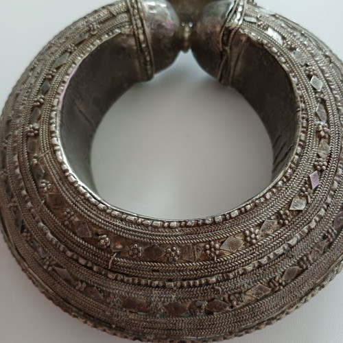 Vintage Bedouin Tribal Bracelet silver handmade, like new