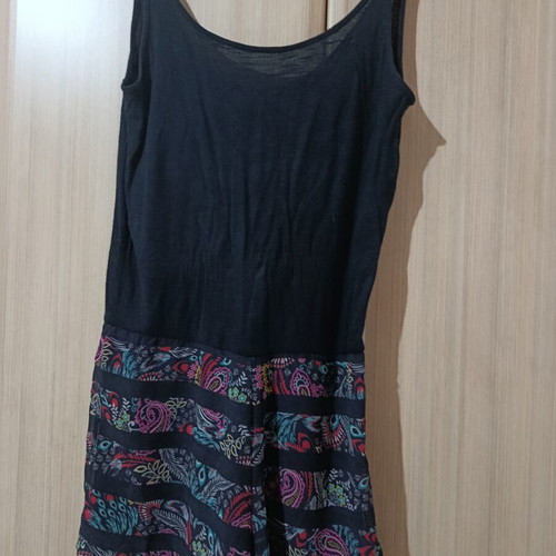 Pull & Bear one-piece shorts S used, black and multicolor