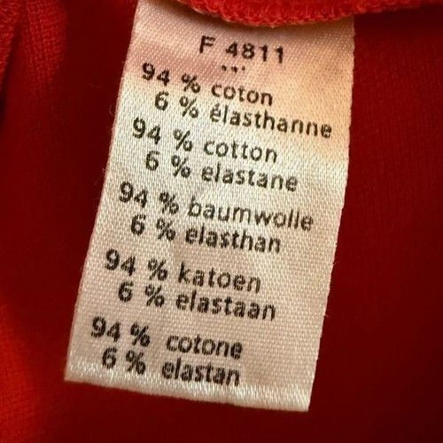 Lacoste women's polo shirt size 40 like new, red