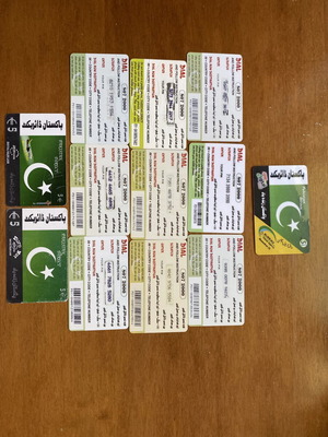 Phone cards like new, set of 11 different