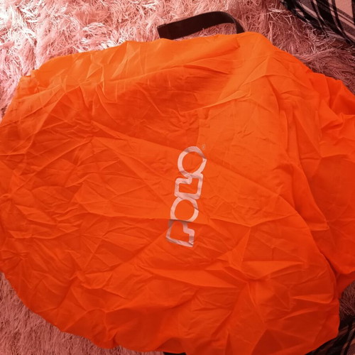 Polo school backpack like new with multiple compartments and waterproof cover