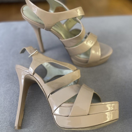 Jessica Simpson leather sandals like new, beige, size 39