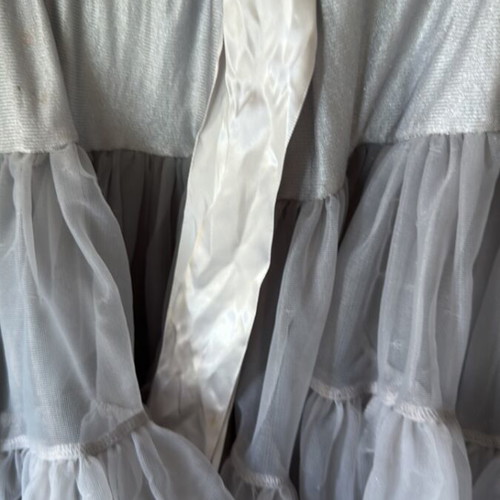 Angels Face Tutu skirt like new, age 4-6, silver