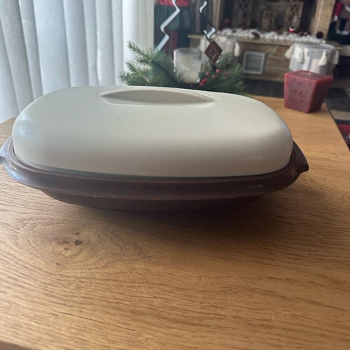 Tupperware vintage retro vegetable-rice steam container used
