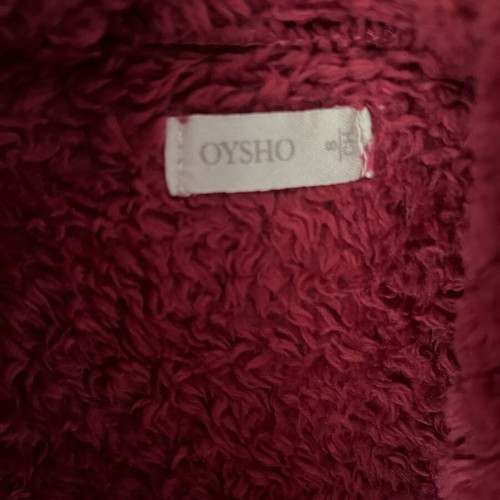 Oysho women's warm robe pink like new, size S