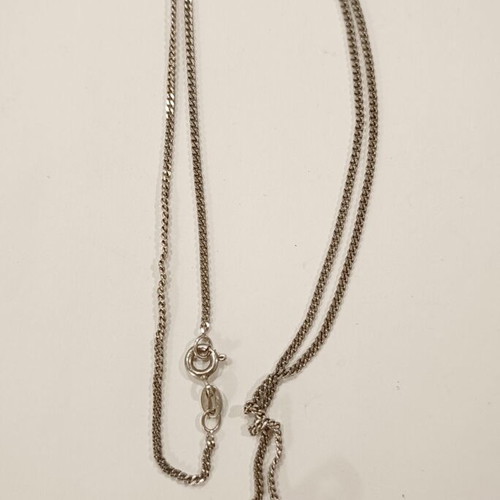 Silver necklace used
