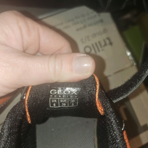 Geox shoes like new, size 39, black and orange