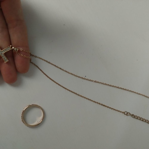 Cross ring and chain set new