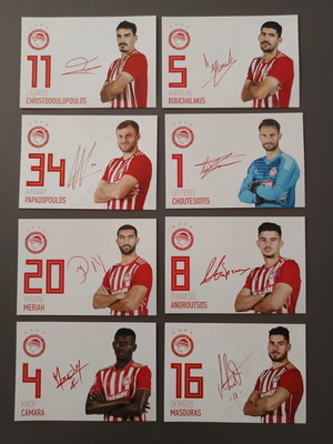 Olympiacos 2018-19 season autographs