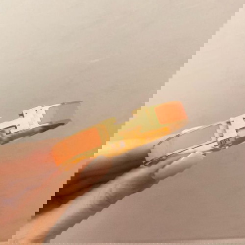 Χρυσό επιχρυσωμένο βραχιόλι σαν καινούργιο, πορτοκαλί και χρυσαφί