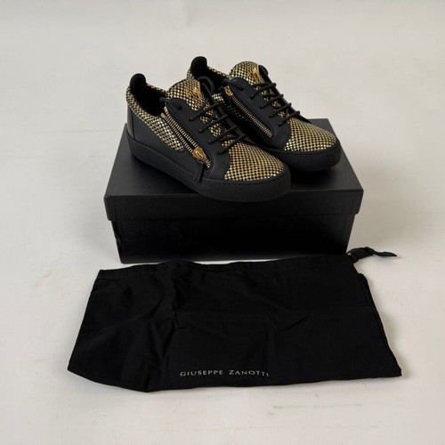 Giuseppe Zanotti May London men's shoes new, black and gold, size 39-40