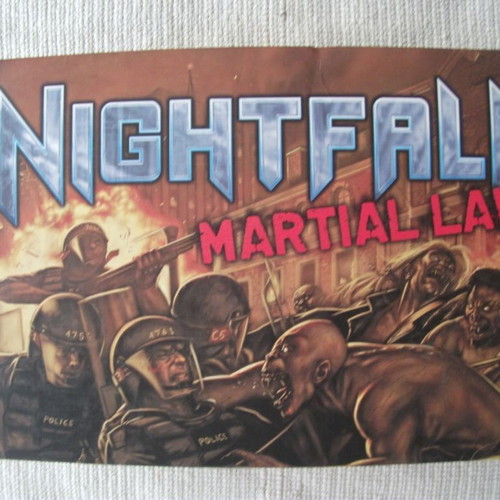 Night Fall Martial Law board game like new, English edition