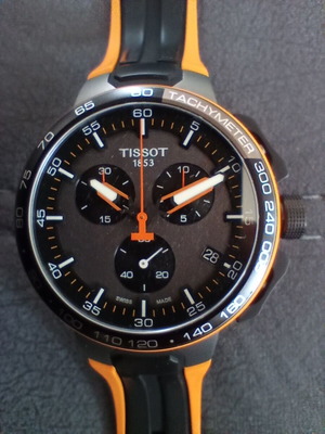 Tissot T-RACE Cycling πορτοκαλί σιλικονούχο ρολόι σαν καινούργιο