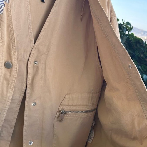Zara jacket with vest 2 in 1 new, beige, size Large