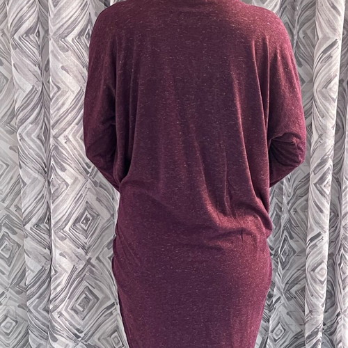 BSB blouse with intense drape like new, purple