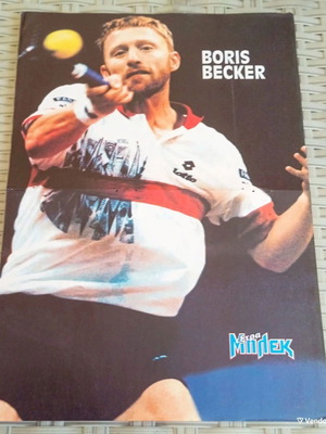 Boris Becker collectible poster from Bleck 90s new condition 30x21