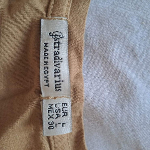 Stradivarius Los Angeles beige T-shirt used, size L