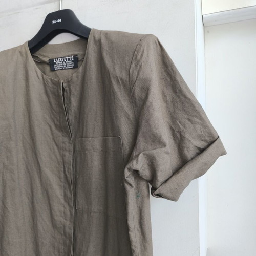 Linen dress XL like new, summer oil color