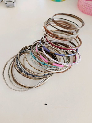 Bracelets used, all together metal
