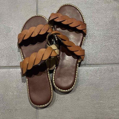 Brown sandals like new, size 38